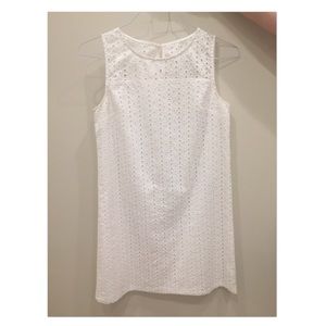 White Eyelet Dress Women’s Small Merona